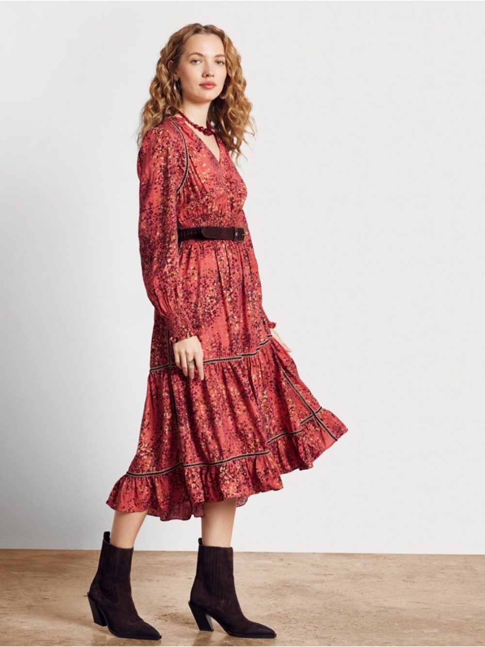 Sam Edelman Pink Midi Dress